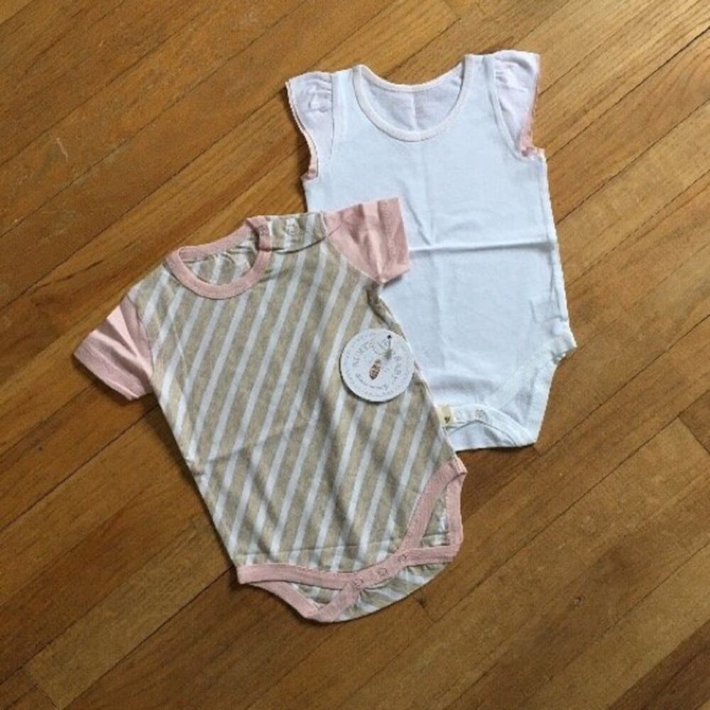 Burt’s Bees Baby Onesies, Bundle of Two
